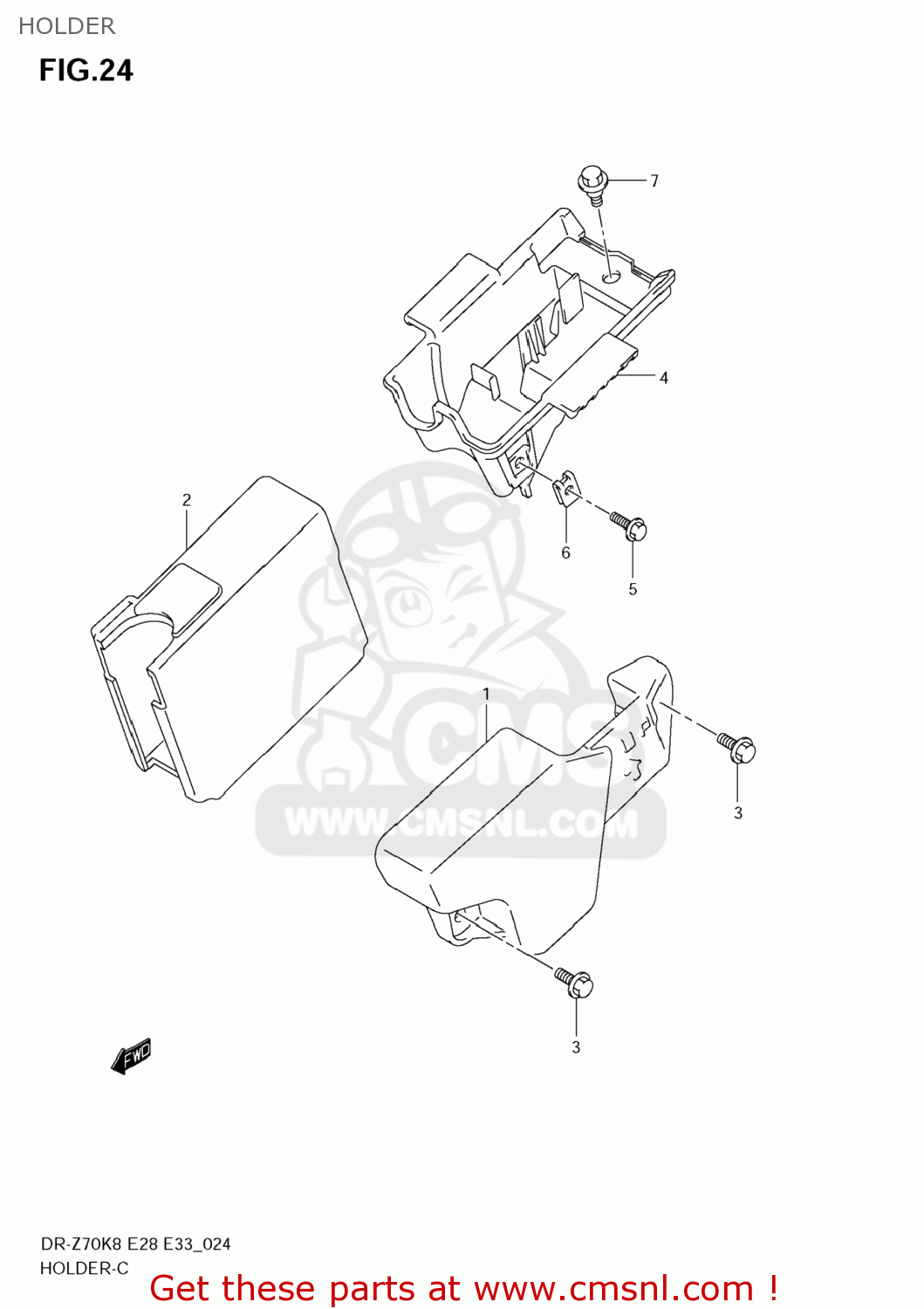 HOLDER DR-Z70 2009 (K9) USA (E03) DRZ70 DR Z70