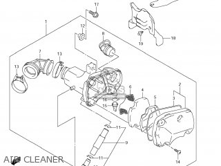 AIR CLEANER - DR-Z70 2009 (K9) USA (E03) DRZ70 DR Z70