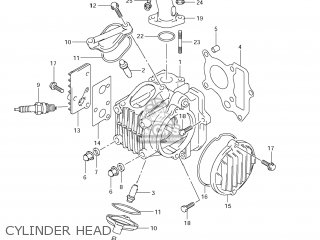 CYLINDER HEAD - DR-Z70 2009 (K9) USA (E03) DRZ70 DR Z70