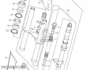 FRONT FORK - DR-Z70 2009 (K9) USA (E03) DRZ70 DR Z70