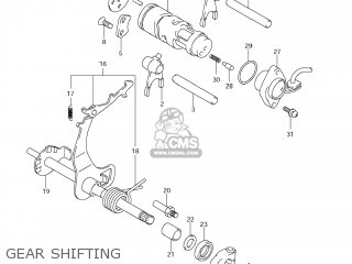 GEAR SHIFTING - DR-Z70 2009 (K9) USA (E03) DRZ70 DR Z70