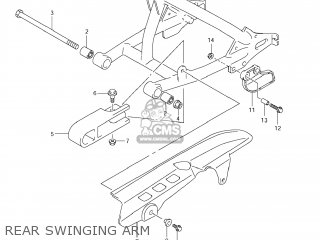 REAR SWINGING ARM - DR-Z70 2009 (K9) USA (E03) DRZ70 DR Z70