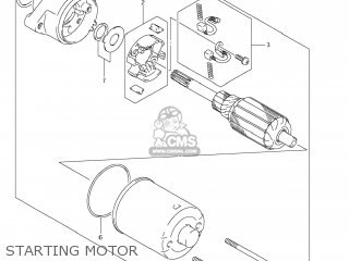 STARTING MOTOR - DR-Z70 2009 (K9) USA (E03) DRZ70 DR Z70