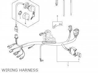 WIRING HARNESS - DR-Z70 2009 (K9) USA (E03) DRZ70 DR Z70