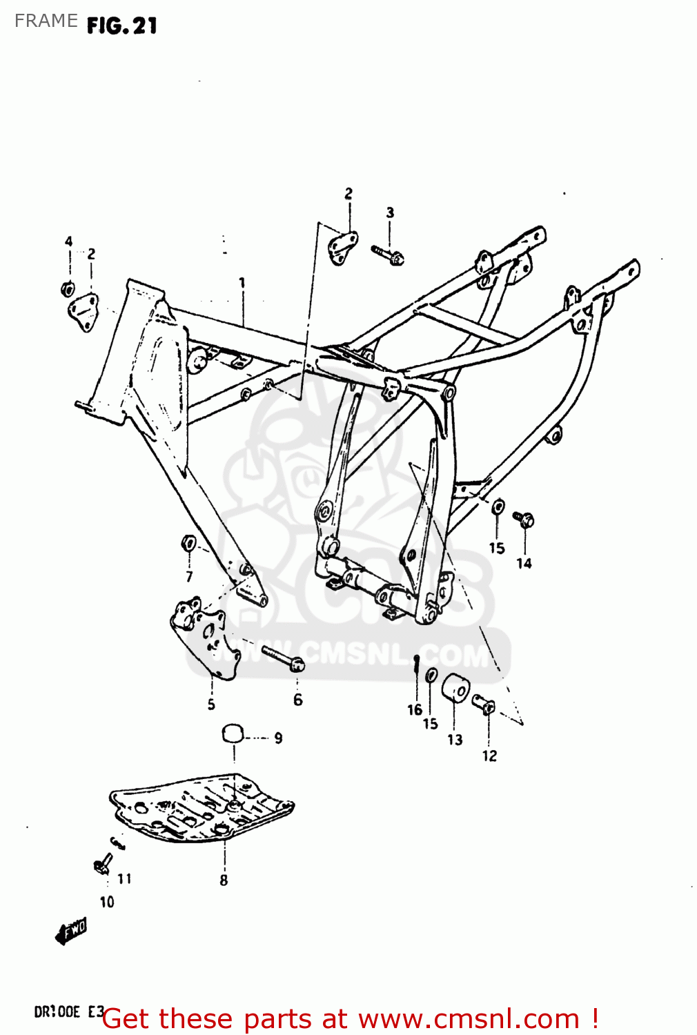 FRAME DR100 1983 (D) USA (E03)