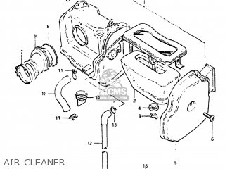 AIR CLEANER - DR100 1983 (D) USA (E03)