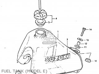 FUEL TANK (MODEL E) - DR100 1983 (D) USA (E03)