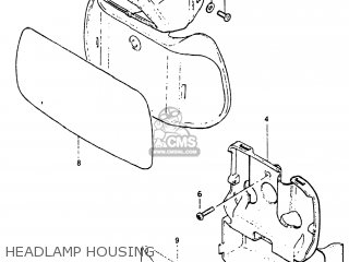 HEADLAMP HOUSING - DR100 1983 (D) USA (E03)