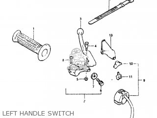 LEFT HANDLE SWITCH - DR100 1983 (D) USA (E03)