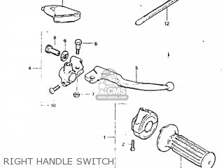 RIGHT HANDLE SWITCH - DR100 1983 (D) USA (E03)
