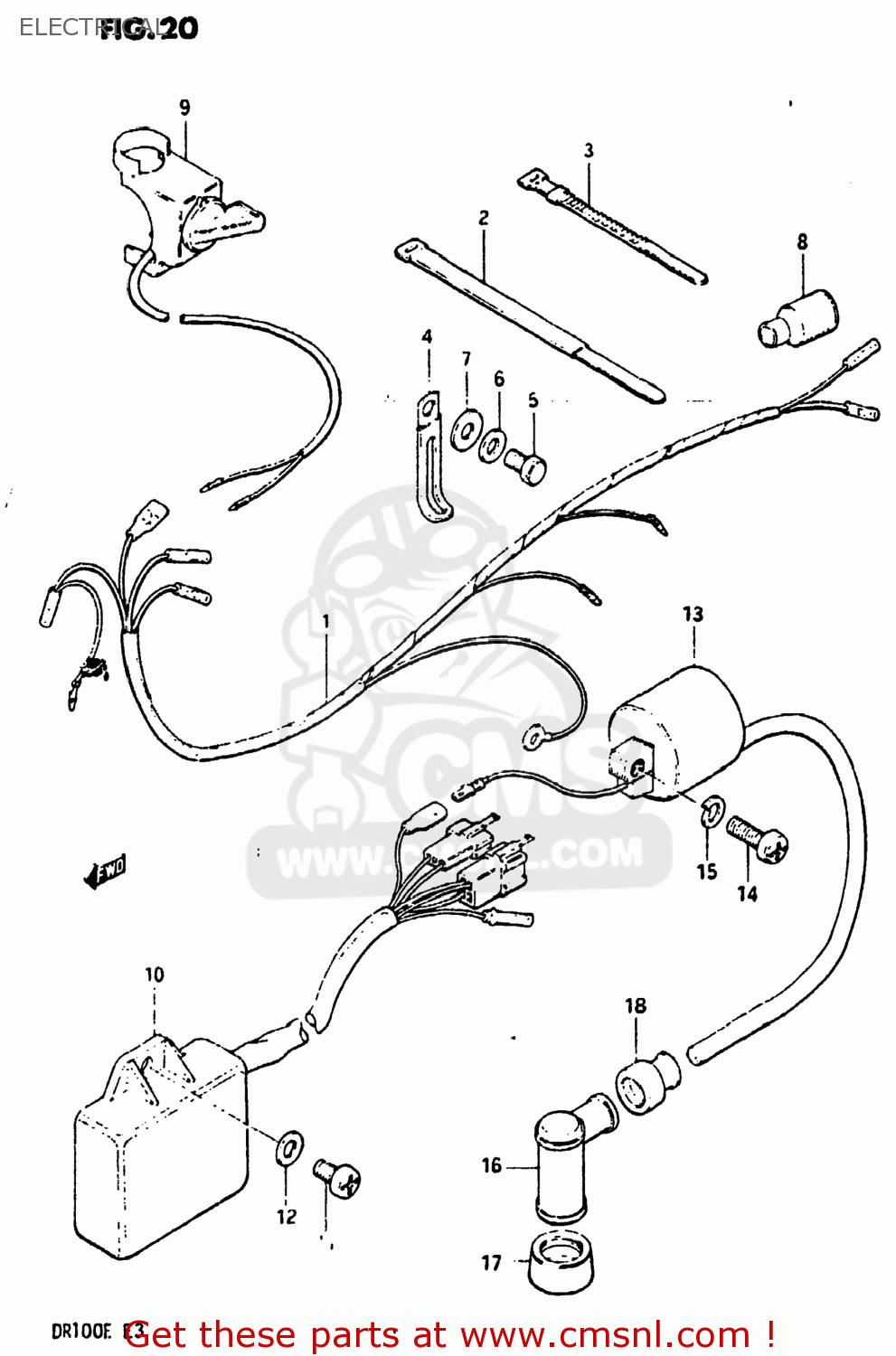 ELECTRICAL DR100 1984 (E) USA (E03)