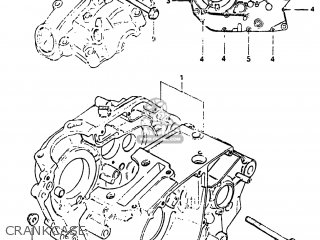 CRANKCASE - DR100 1984 (E) USA (E03)