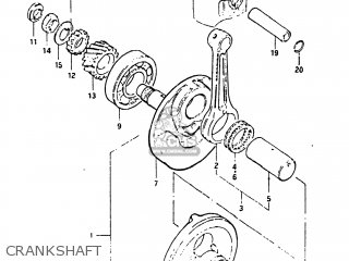 CRANKSHAFT - DR100 1984 (E) USA (E03)