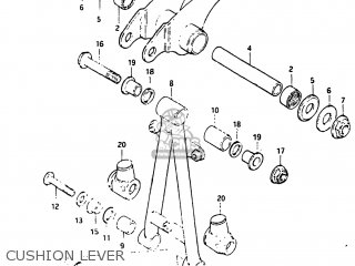 CUSHION LEVER - DR100 1984 (E) USA (E03)
