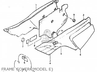 FRAME COVER (MODEL E) - DR100 1984 (E) USA (E03)