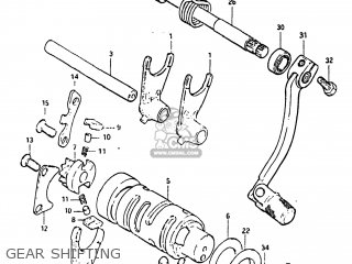 GEAR SHIFTING - DR100 1984 (E) USA (E03)