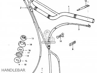 HANDLEBAR - DR100 1984 (E) USA (E03)