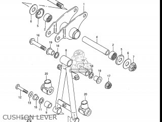 CUSHION LEVER - DR100 1985 (F) USA (E03)