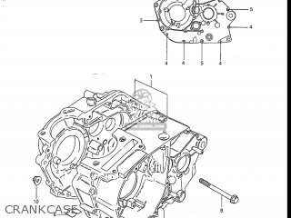 CRANKCASE - DR100 1986 (G) USA (E03)