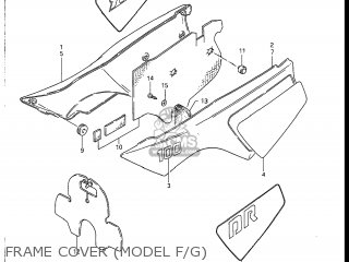 FRAME COVER (MODEL F/G) - DR100 1986 (G) USA (E03)