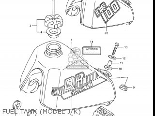 FUEL TANK (MODEL J/K) - DR100 1986 (G) USA (E03)