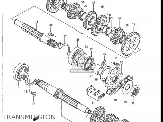TRANSMISSION - DR100 1986 (G) USA (E03)