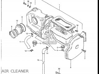 AIR CLEANER - DR100 1987 (H) USA (E03)