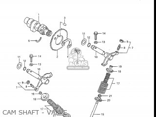 CAM SHAFT - VALVE - DR100 1987 (H) USA (E03)
