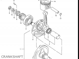 CRANKSHAFT - DR100 1987 (H) USA (E03)