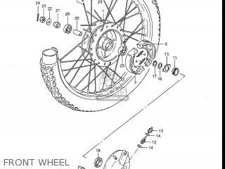 FRONT WHEEL - DR100 1987 (H) USA (E03)