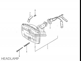 HEADLAMP - DR100 1987 (H) USA (E03)