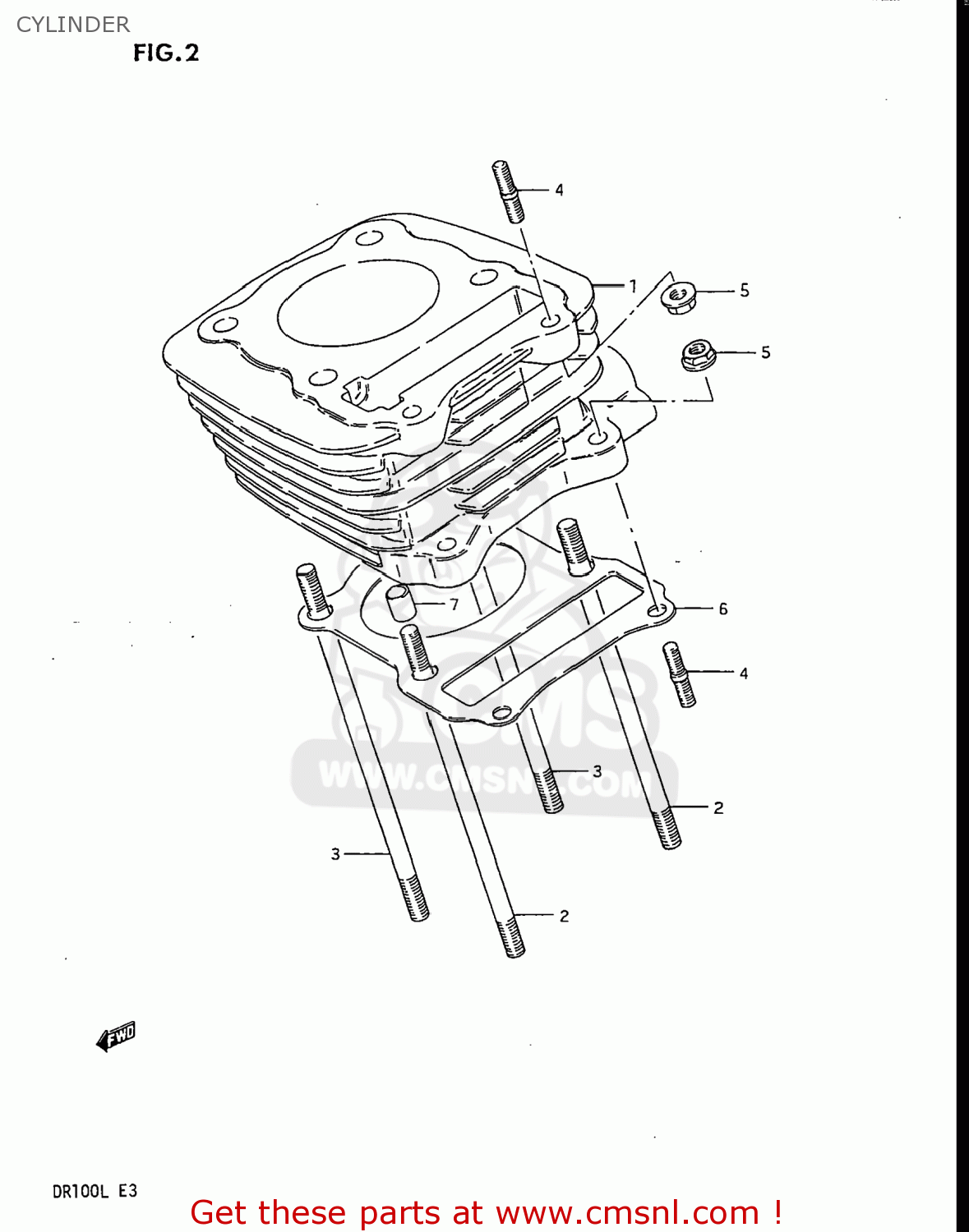 CYLINDER DR100 1988 (J) USA (E03)