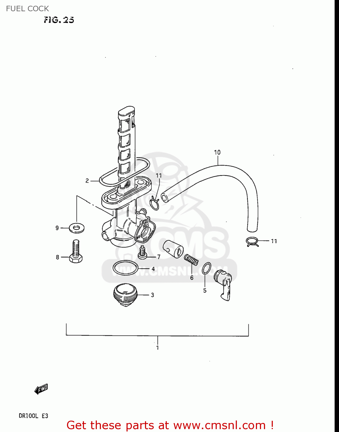 FUEL COCK DR100 1988 (J) USA (E03)