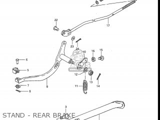 STAND - REAR BRAKE - DR100 1988 (J) USA (E03)