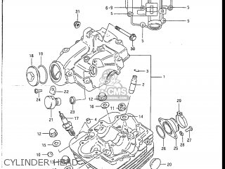 CYLINDER HEAD - DR100 1989 (K) USA (E03)