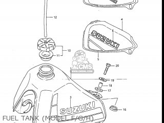 FUEL TANK (MODEL F/G/H) - DR100 1989 (K) USA (E03)