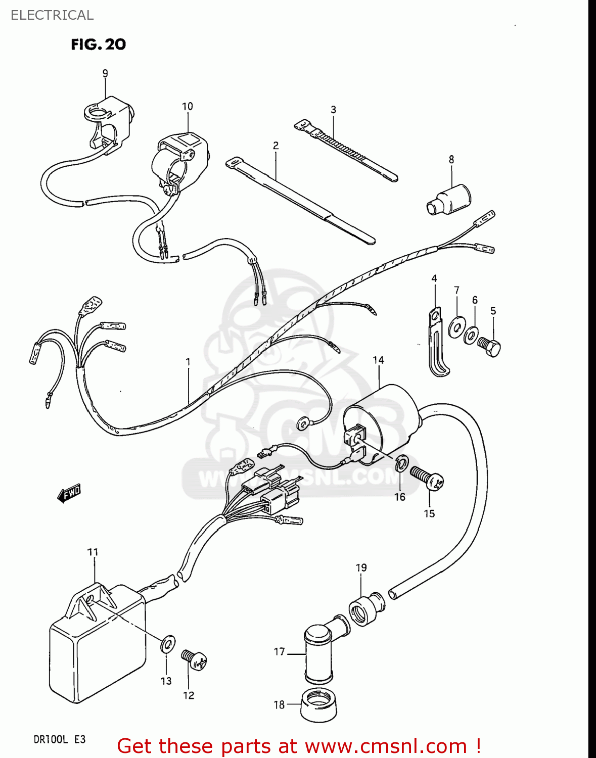 ELECTRICAL DR100 1990 (L) USA (E03)