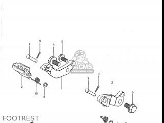 FOOTREST - DR100 1990 (L) USA (E03)