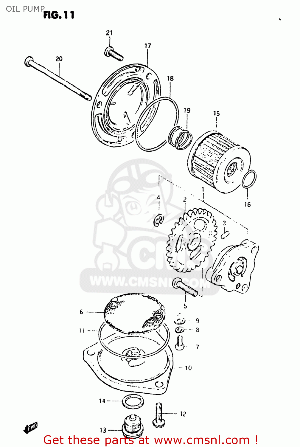 OIL PUMP DR125 1982 (Z) USA (E03)