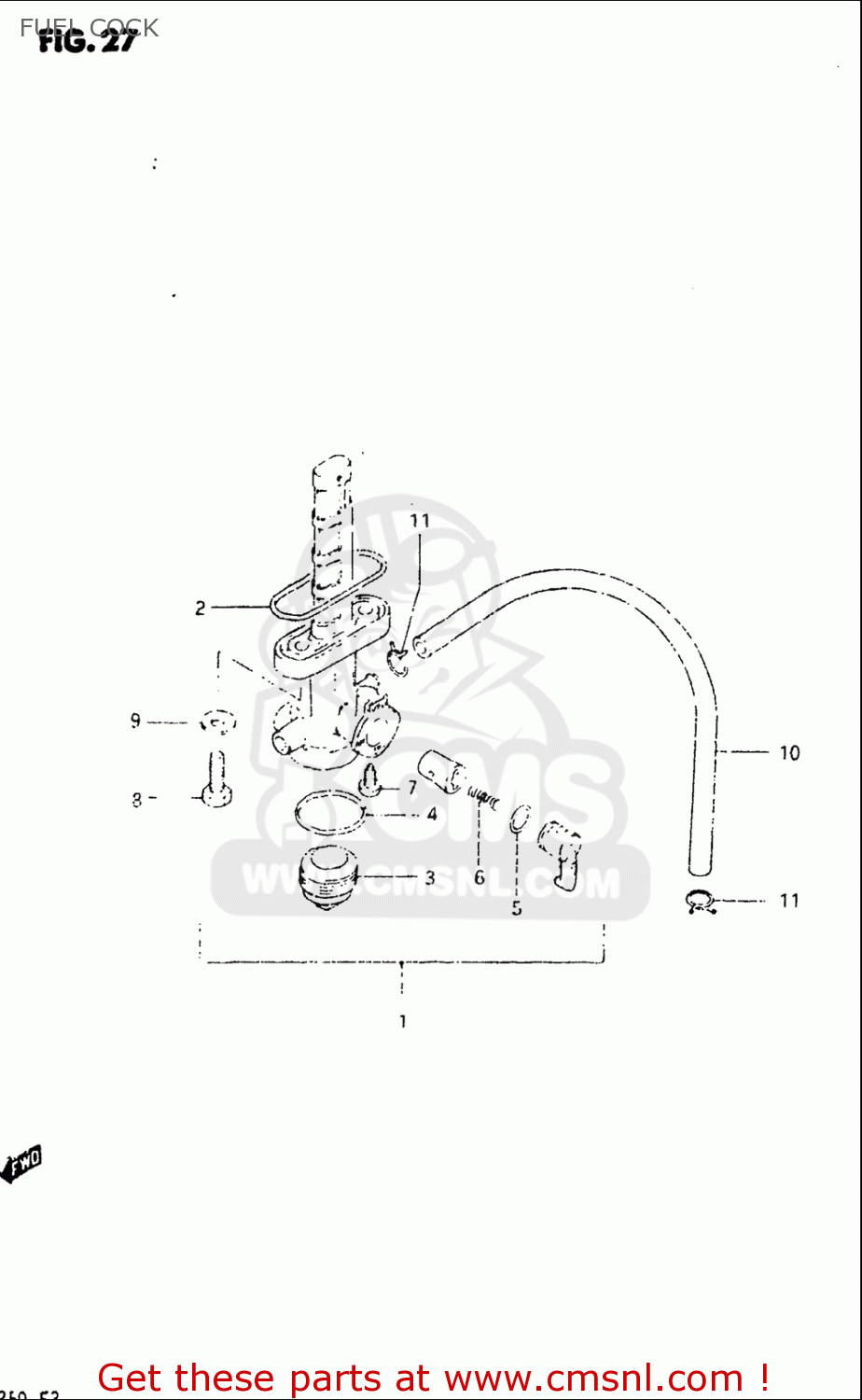 FUEL COCK DR125 1982 (Z) USA (E03)