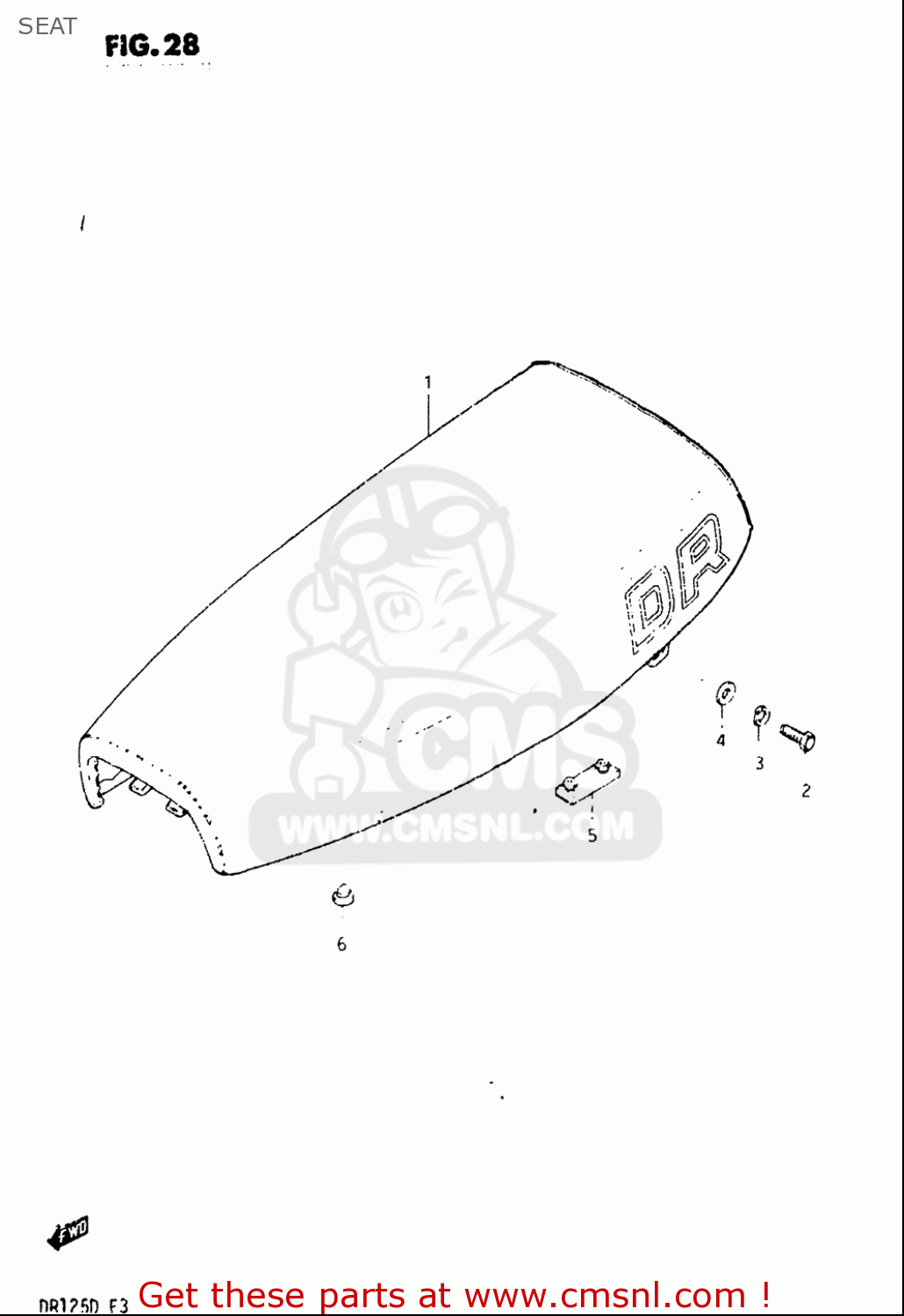 SEAT DR125 1982 (Z) USA (E03)