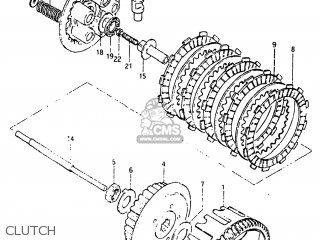 CLUTCH - DR125 1982 (Z) USA (E03)