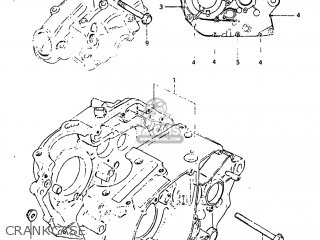 CRANKCASE - DR125 1982 (Z) USA (E03)