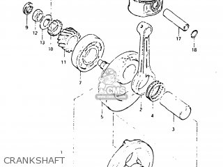 CRANKSHAFT - DR125 1982 (Z) USA (E03)