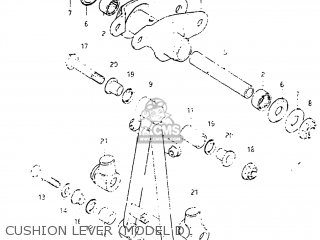 CUSHION LEVER (MODEL D) - DR125 1982 (Z) USA (E03)