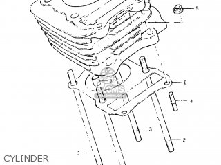 CYLINDER - DR125 1982 (Z) USA (E03)