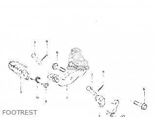 FOOTREST - DR125 1982 (Z) USA (E03)