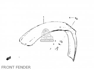 FRONT FENDER - DR125 1982 (Z) USA (E03)