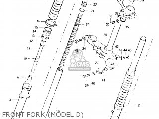 FRONT FORK (MODEL D) - DR125 1982 (Z) USA (E03)