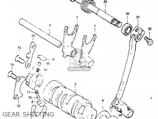 GEAR SHIFTING - DR125 1982 (Z) USA (E03)